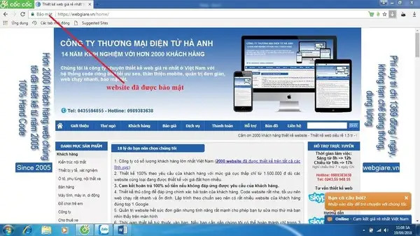 5 Dấu Hiệu Nhận Biết Một Website An Toàn: Thanh Địa Chỉ Hiện Tên Công Ty Uy Tín