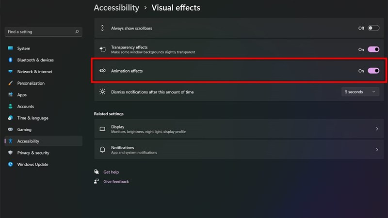 Alt: Hình ảnh hiển thị giao diện Performance Options trên Windows với các tùy chọn hiệu ứng hình ảnh.