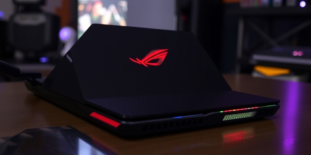 ASUS ROG Zephyrus G14, laptop gaming nhỏ gọn với hiệu năng mạnh mẽ, thiết kế ấn tượng với hệ thống đèn RGB.