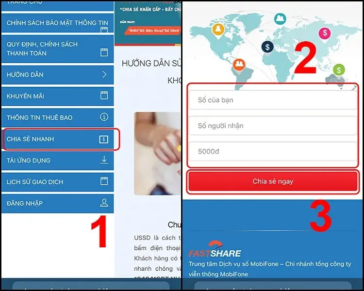 Bắn tiền mobifone qua website