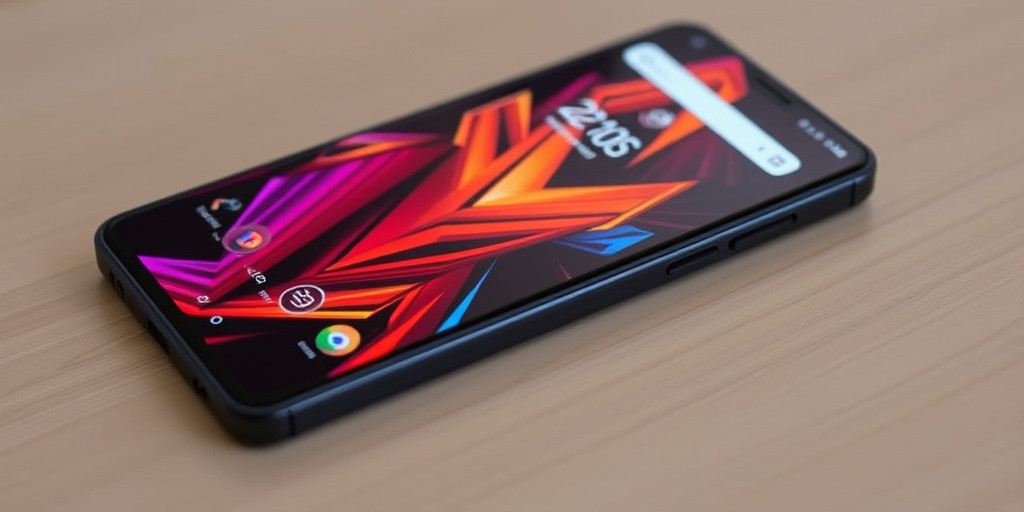 Điện thoại Asus ROG Phone 7 màu đen với giao diện chơi game hiển thị trên màn hình