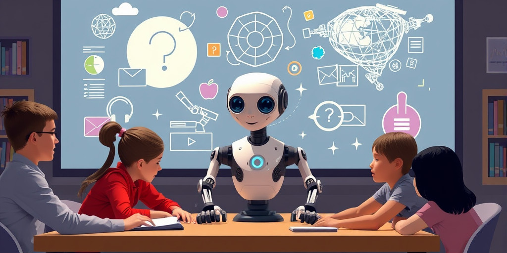 Hình ảnh minh họa về ứng dụng AI trong giáo dục và học tập.