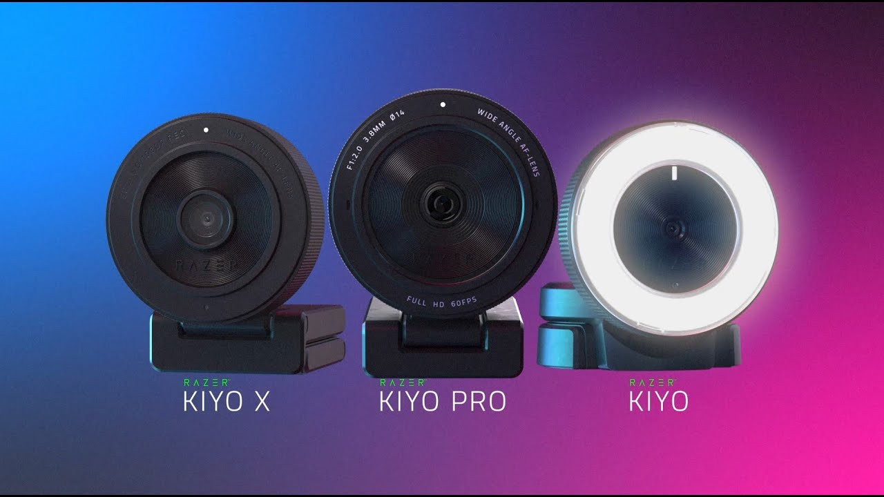 Razer Kiyo là webcam chuyên dành cho streamer, có đèn ring LED tích hợp giúp cải thiện ánh sáng và chất lượng hình ảnh. Webcam hỗ trợ độ phân giải 1080p, mang lại video sắc nét và mượt mà.