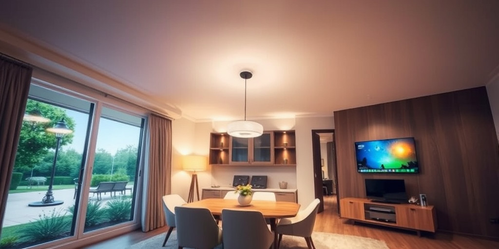 Tích hợp đèn LED thông minh, hệ thống nhà thông minh, điều khiển từ xa.